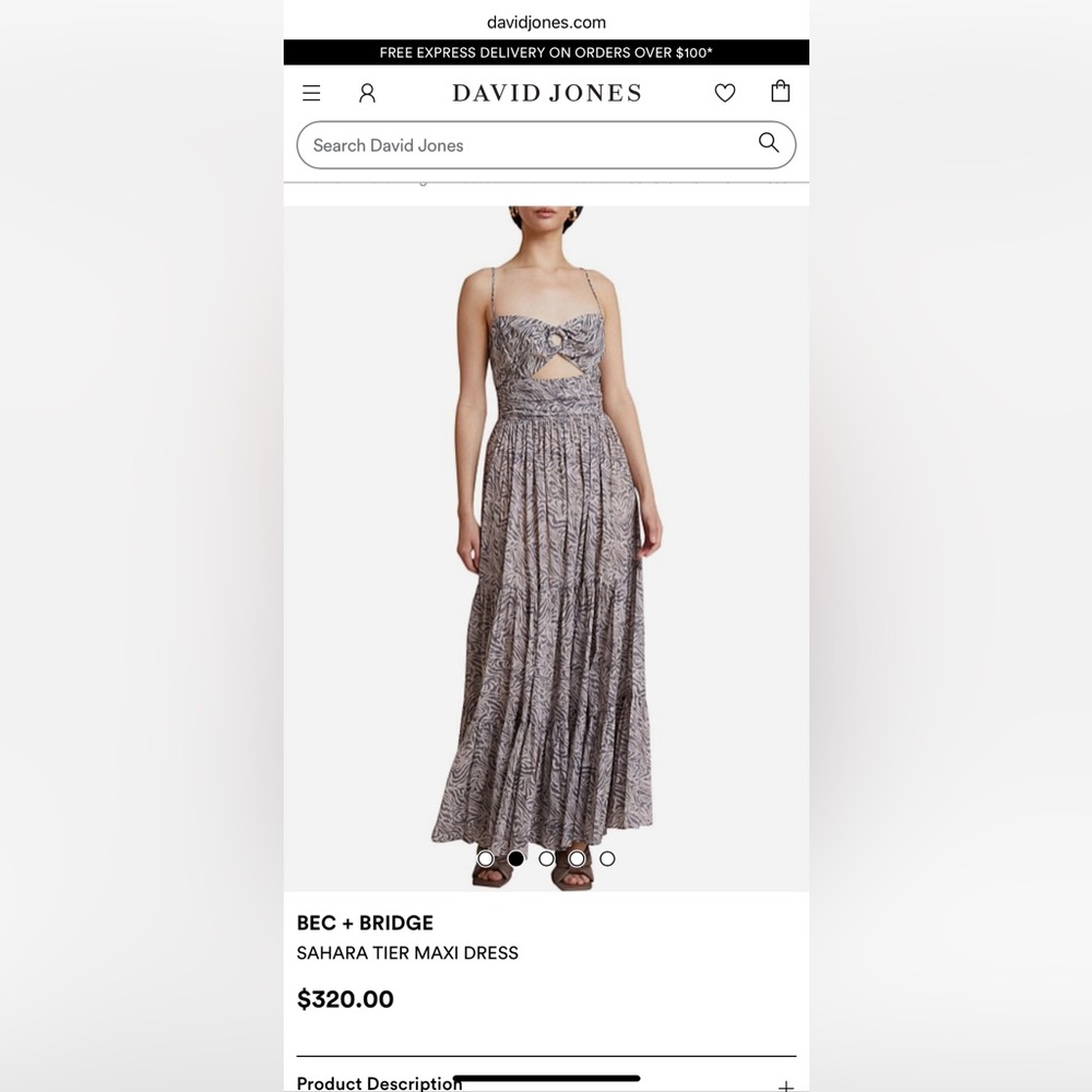 Bec+bridge Sahara tiered maxi dress - Picture 6 of 6